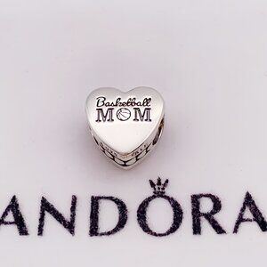  Pandora Basketball Mom Heart Charm